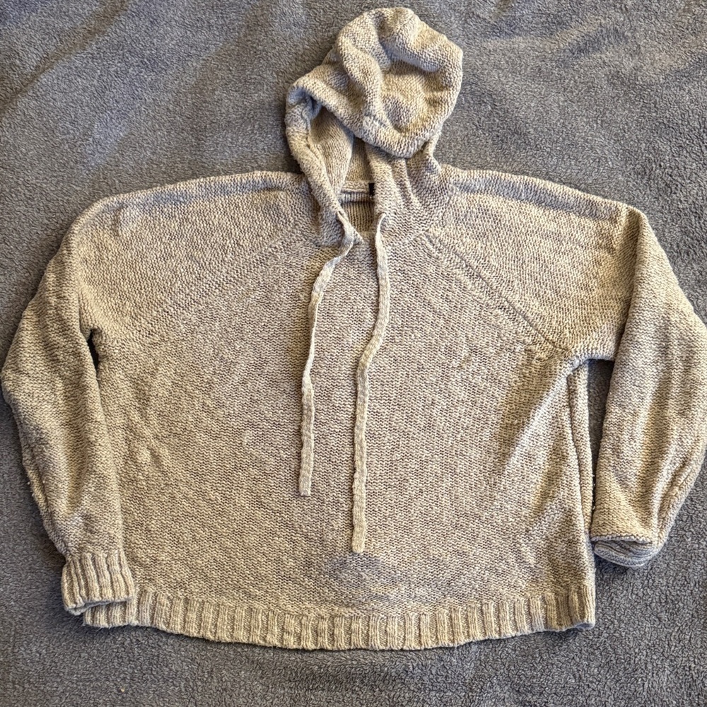 Cozy Gray Hooded Sweater